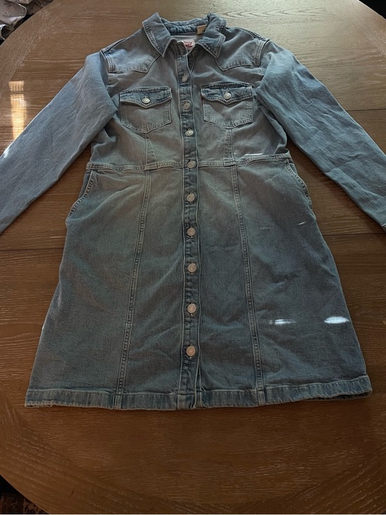 Levi's Dresses & Skirts - Levi's Light Blue Denim dress with Red Logo Patch